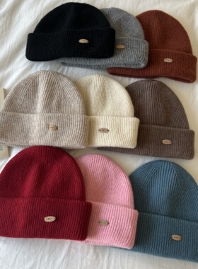 简约大气～韩国枫糖轻奢Eret针织帽子情侣百搭冬季保暖休闲针织帽