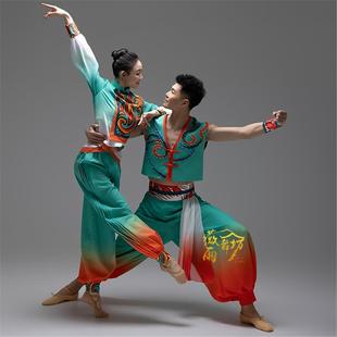 男女丰收节农民打鼓舞龙胶州舞蹈东北秧歌丰收喜悦表演服出租定制