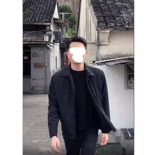 厅局风机关干部服领导行政夹克男年轻cleanfit外套体制内穿搭套装