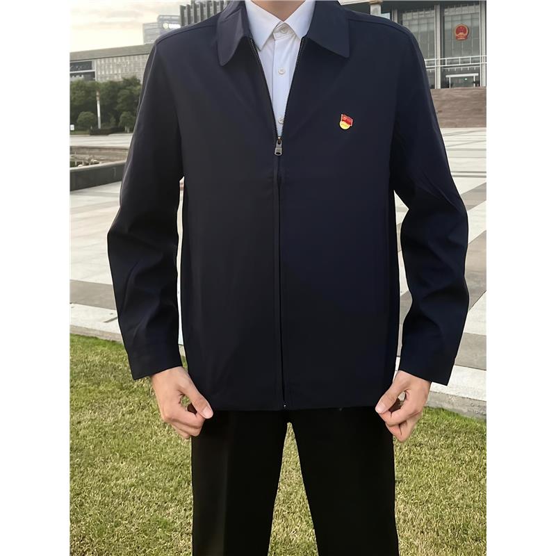 领导干部夹克外套修身百搭