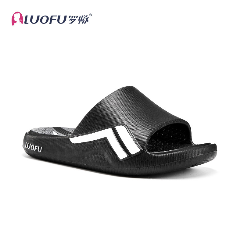罗敷2026新款印花防滑洗澡运动户外男士大童室内一体夏凉拖鞋耐磨