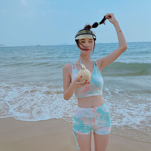 分体泳衣女遮肚显瘦三件套2025新款保守温泉韩国ins性感裙式游泳