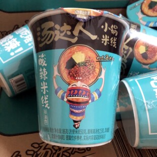 包邮统一汤达人酸辣米线整箱12杯装非油炸小锅米线冲泡速食品点心