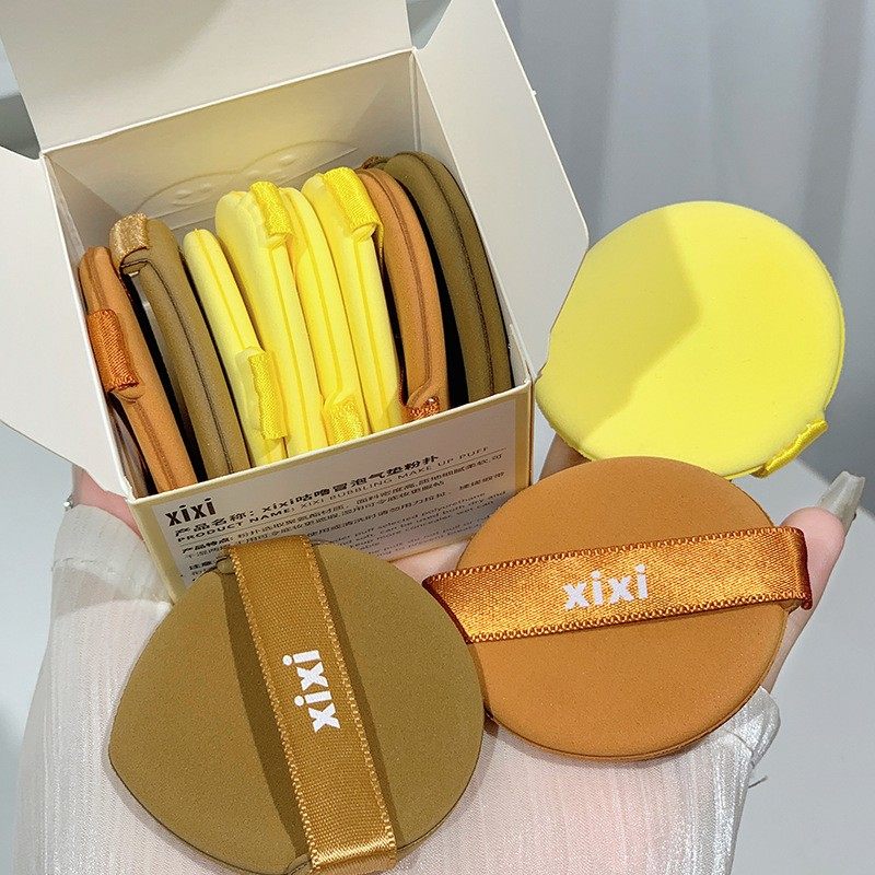 xixi咕噜冒泡气垫粉扑软糯Q弹不吃粉干湿两用化妆海绵细腻亲肤,彩妆/香水/美妆工具,彩妆套装,淘宝优惠券,粉丝福利购,淘宝优惠卷