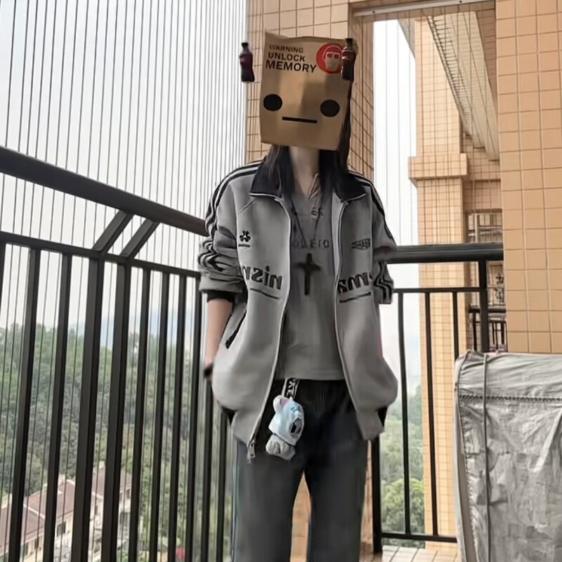 爆款2026小众复古卫衣女秋冬季宽松显瘦百搭韩版休闲大码外套上衣