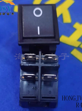 R-4-210-C5N-BB翘板开关 船型4脚2档大电流电焊机按钮 台湾HONGJU