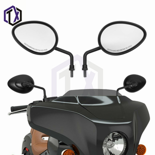 适用于印第安酋长黑马侦察兵bobber大师首领后视镜倒车镜 反光镜