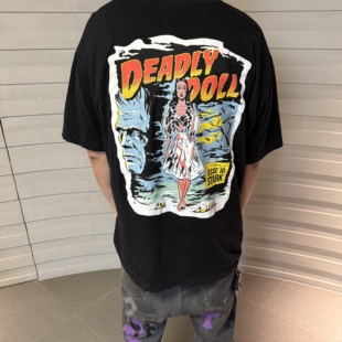 天花頂CH克羅風梵文DEADLY聯名短袖 whiteVetements 男女T恤潮Off