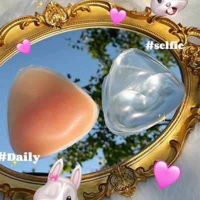 泳衣比基尼加厚透明三角硅胶胸垫