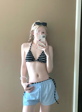 AYSTUDIO2026新款泳衣女性感辣妹复古条纹简约高级感比基尼泡温泉