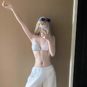 AYSTUDIO2025新款 比基尼三件套性感纯欲风分体绝美泳衣女泡温泉