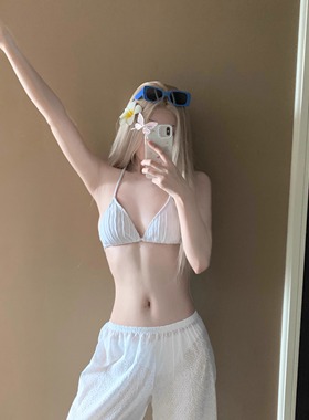 AYSTUDIO2025新款比基尼三件套性感纯欲风分体绝美泳衣女泡温泉