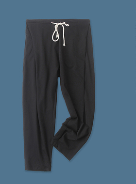 哈伦裤  春秋新款外贸男女款韩版宽松系带高腰口袋束口长裤24529