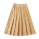 百褶半身裙 春秋新款 女装 法式 时尚 减龄自然腰侧拉链A字中裙33176