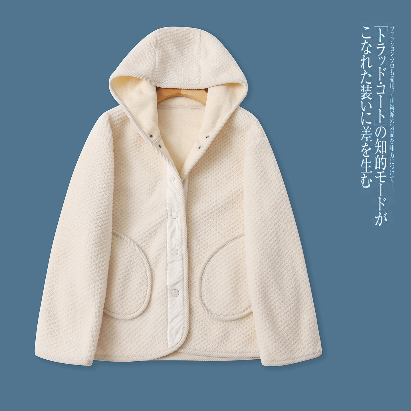 羊羔毛加绒加厚外套 冬季新款外贸女装连帽领拉链长袖一体绒32416