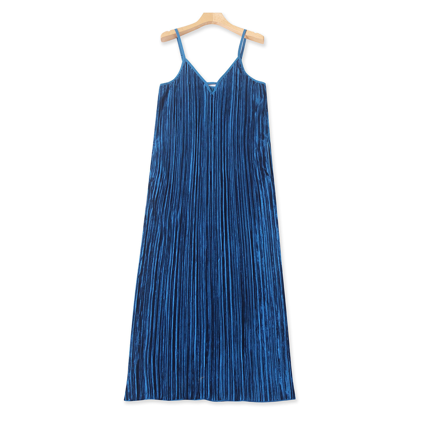 日单丝绒百褶吊带裙  春夏新款女装吊带可调节套头直筒长裙33447,女装/女士精品,连衣裙,淘宝优惠券,粉丝福利购,淘宝优惠卷