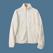 简约百搭立领拉链长袖 毛绒开衫 双口袋33135 新款 外贸女装 外套 冬季