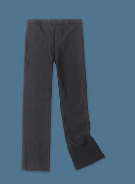 微喇长裤 春秋新款外贸女装时尚修身自然腰拉链搭扣微弹长裤27663