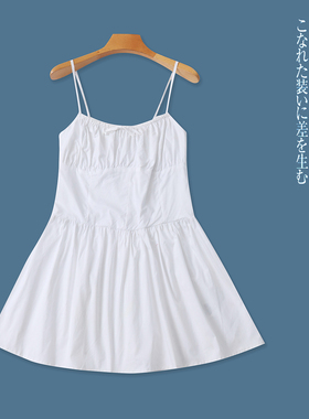 褶皱拼棉吊带衫 夏新外贸女装时尚修身吊带可调套头显瘦小衫31771