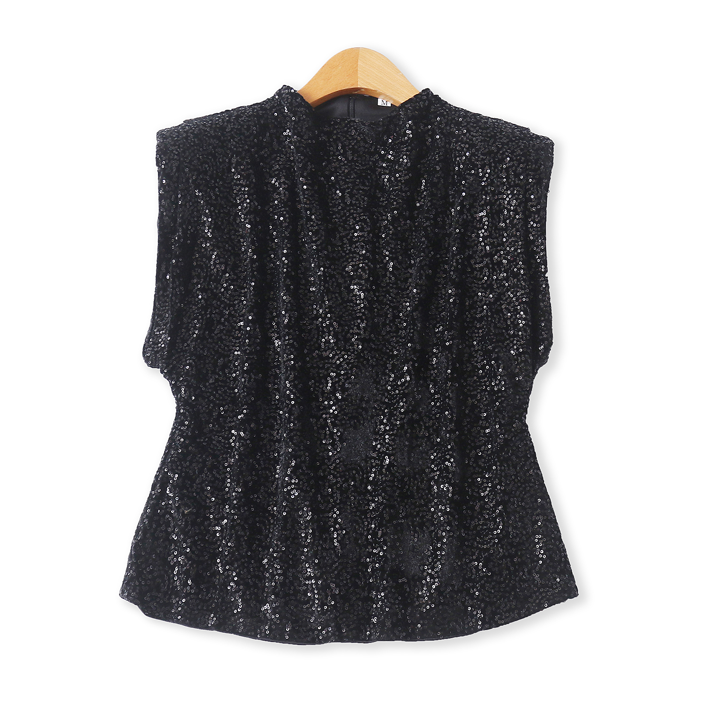 金丝绒亮片T恤  秋季新款外贸女圆领后拉链套头短袖显瘦上衣32773