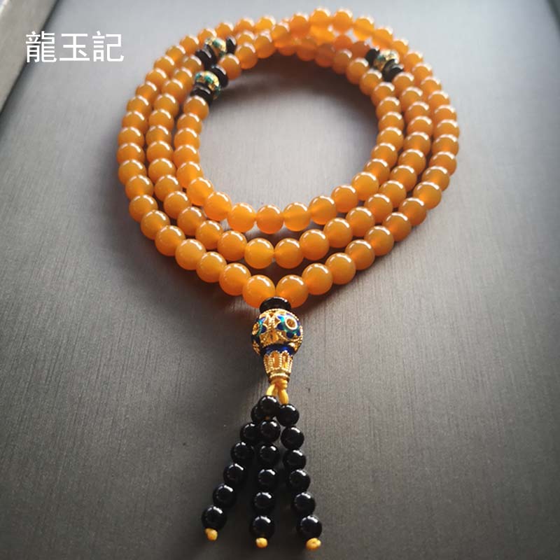 手串男女项链吊坠黄龙玉