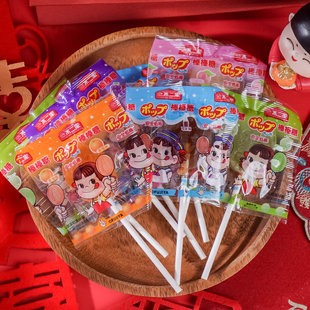 不二家棒棒糖混合水果味125g20支结婚喜糖婚庆糖果休闲小零食袋装