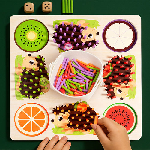 跨境CECPC儿童插棍插珠颜色配对