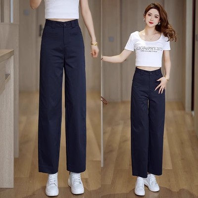 九分窄版阔腿裤女夏薄款