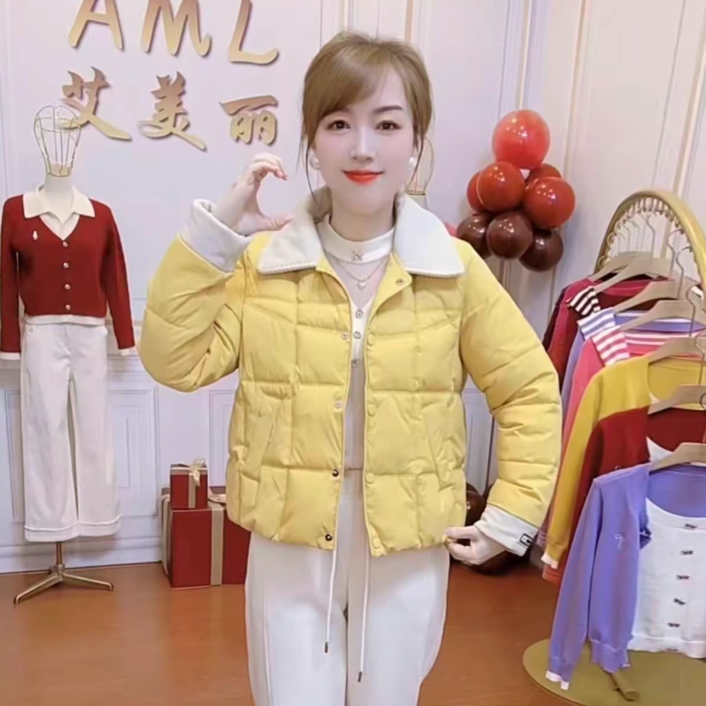 羽绒棉服女冬季短款保暖