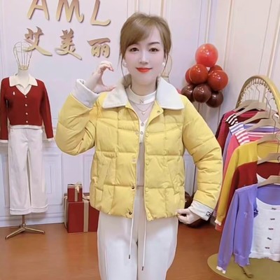 羽绒棉服女冬季短款保暖