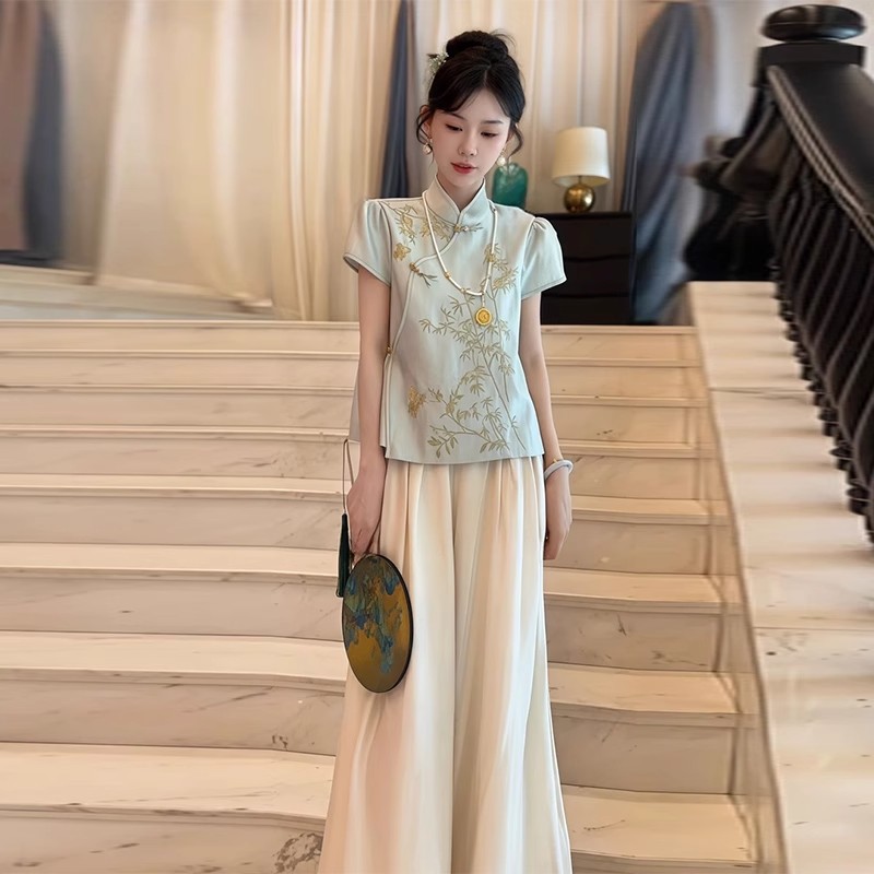 新中式国风套装女夏天