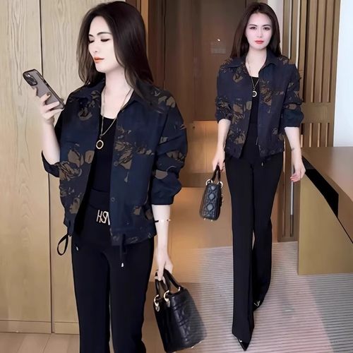 初秋薄款短外套女士时尚休闲