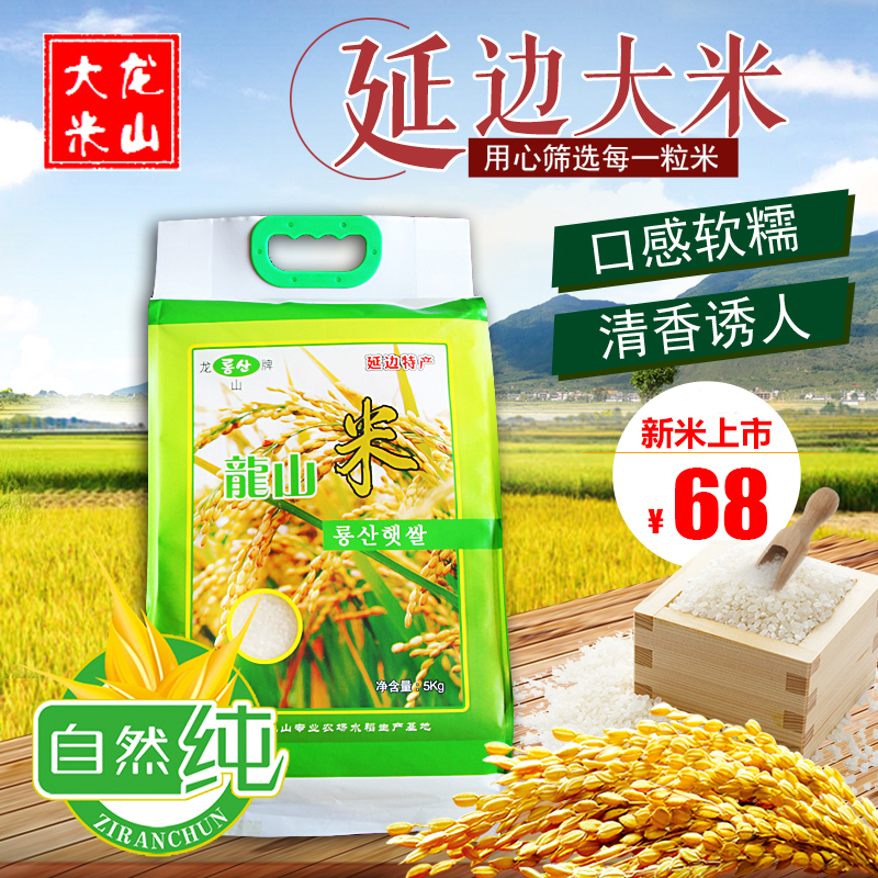 2025年新米延边龙山大米10斤大米5KG香米真空装包邮东北优质梗米