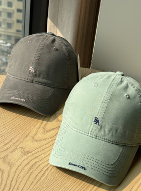 早春软顶小字母刺绣棒球帽子女时尚休闲出游百搭简约潮流鸭舌帽潮