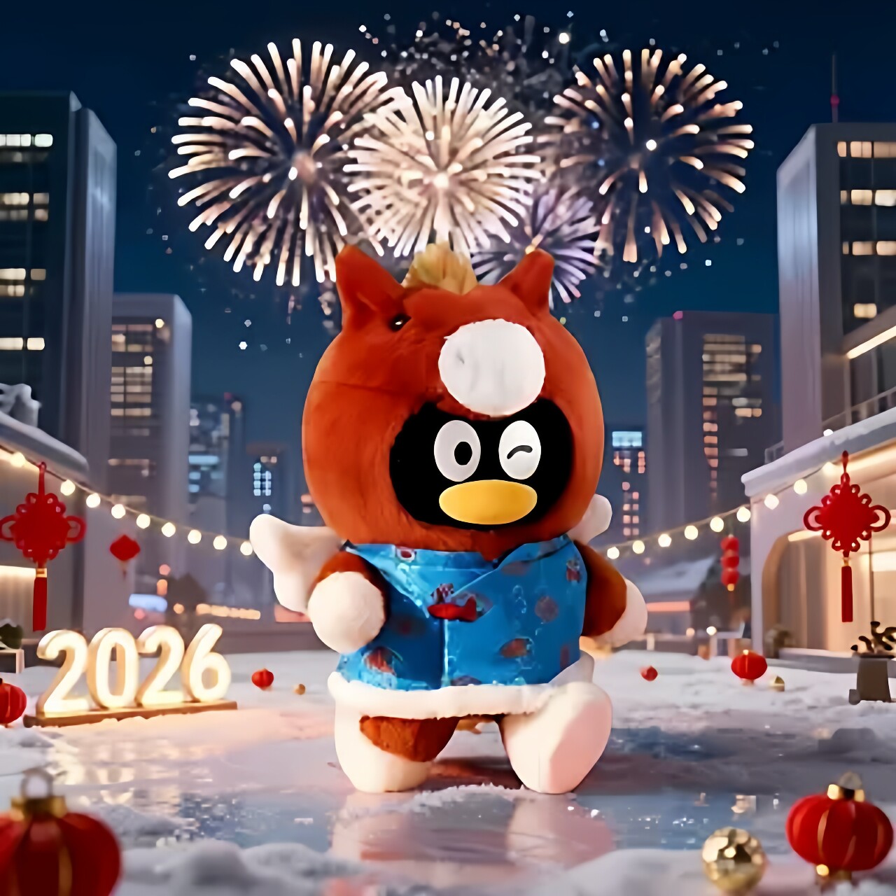 【现货】腾讯2026马年公仔新年礼物马上有福周年庆礼可爱玩偶生日