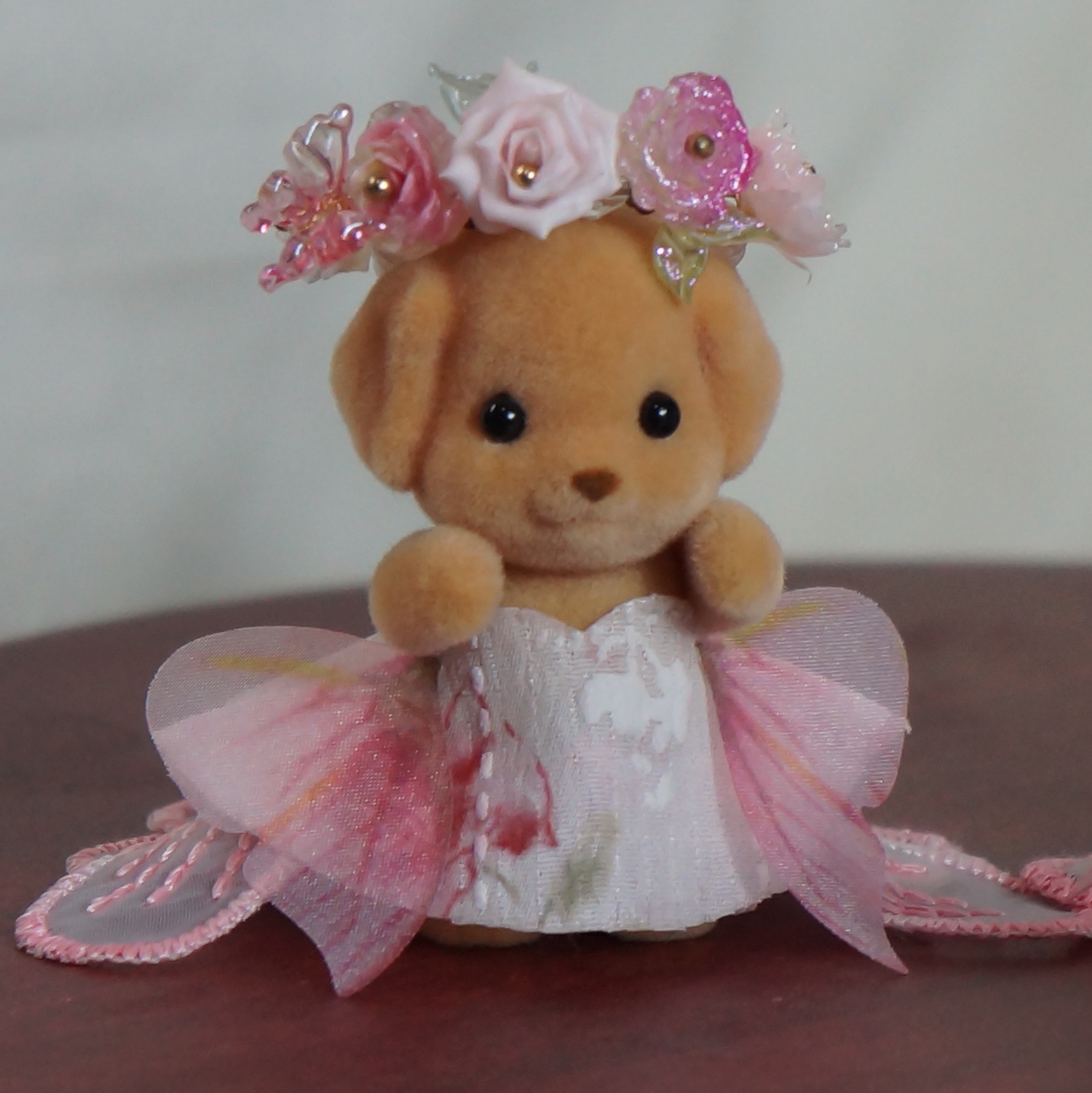 成品向日葵手作原创设计 蜜糖蝶语 可爱森贝儿手作娃衣站宝着替