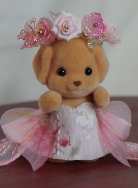 成品向日葵手作原创设计 蜜糖蝶语 可爱森贝儿手作娃衣站宝着替