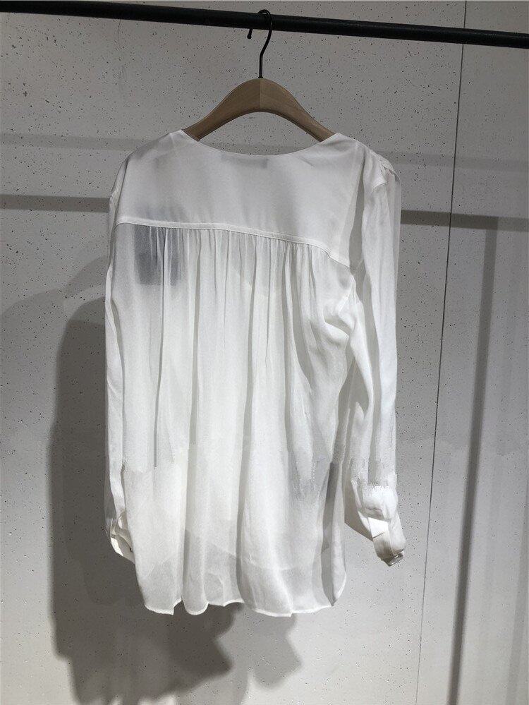MOCO2020夏季新品通勤休闲淑女褶边V领薄两件套女衬衫MBO2TOP033|msdalam kategori Butik wanita / wanita, shirt - dari Buy2taobao.com untuk memberikan perkhidmatan ejen Taobao profesional membeli