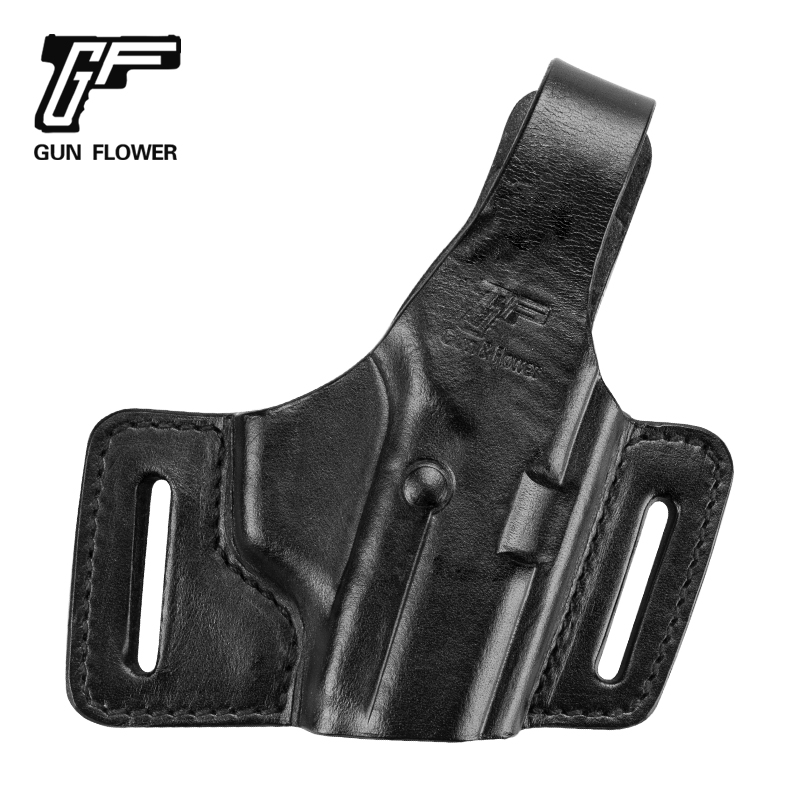 枪花影视道具防枪快拔真皮