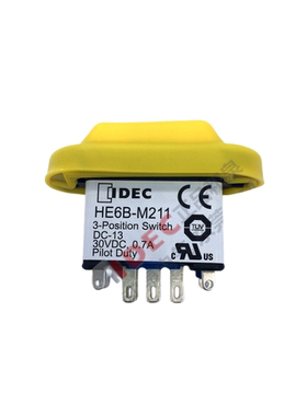 装日本IDEC和泉使能开关黄色HE6B-M211Y B HE6B-M200Y B黑