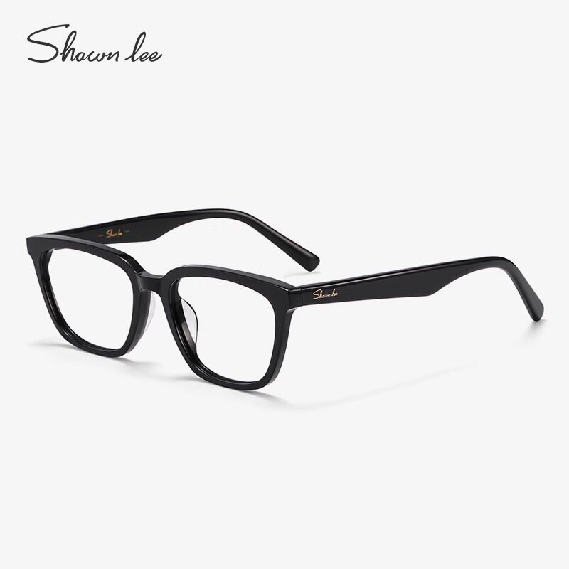 Shawnlee黑色复古眼镜框小脸时尚潮流近视镜女防蓝光辐射可配度数