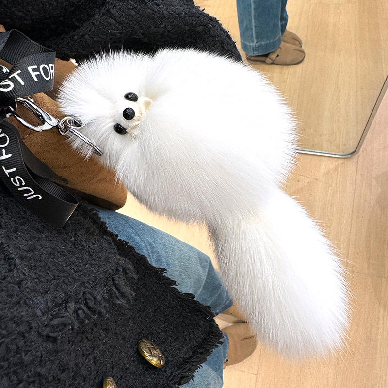 狐狸毛小狐狸汽车钥匙扣挂件