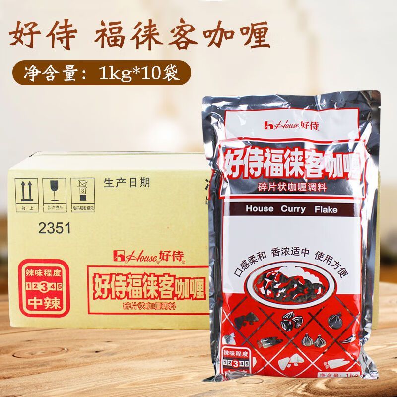 好侍福徕客碎片咖喱中辣1kg图片