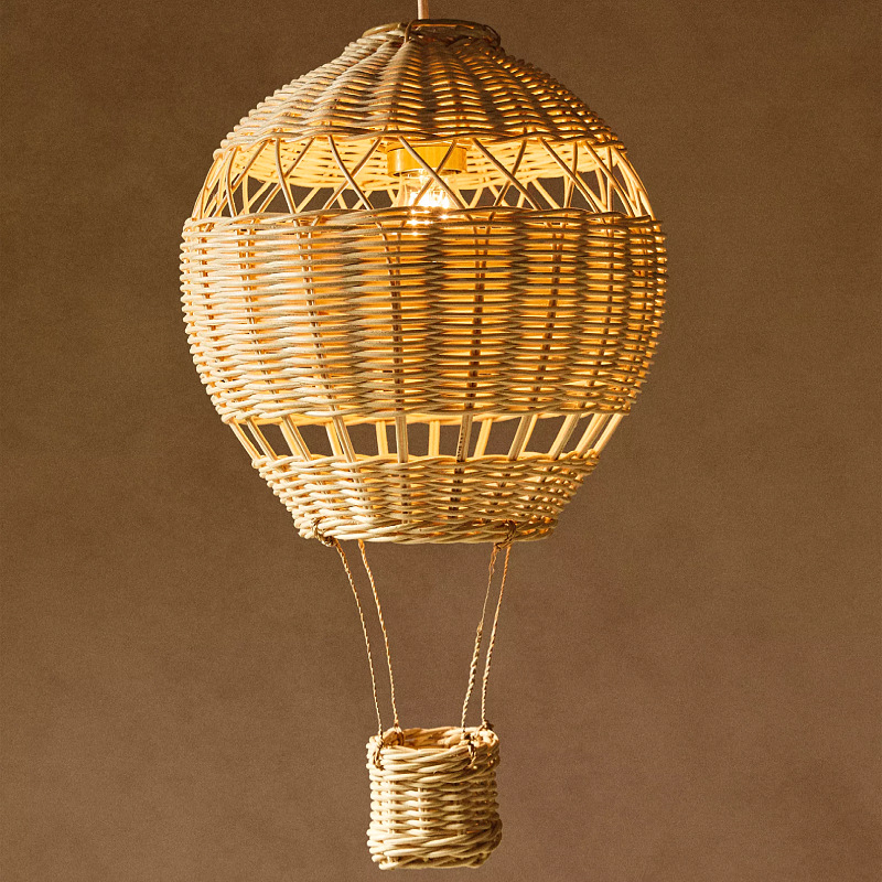 ins藤艺编织吧台挂饰吊灯