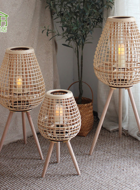 ins北欧灯笼民宿庭院装饰烛台