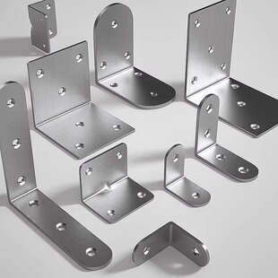 不锈钢角码90度直角三角器连接件加固T型支架L型层板托撑固定铁片