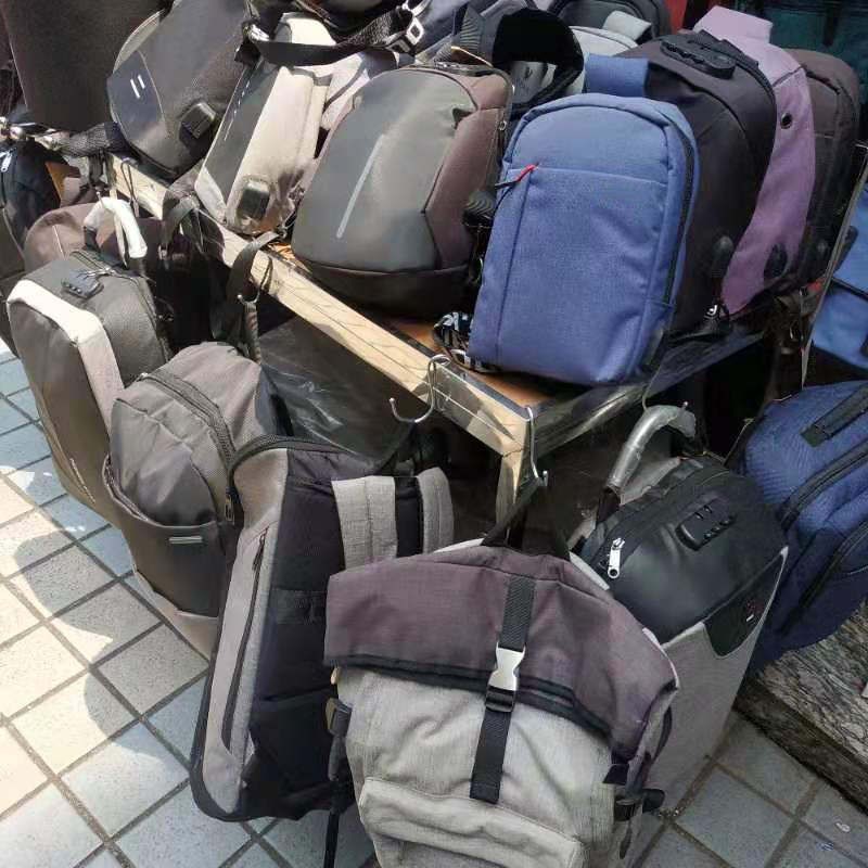 清货特价处理真皮配帆布单肩斜挎双肩包高中初中学生书包库存男包