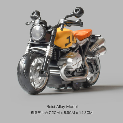 仿真合金摩托车回力车模型声效赛车3岁4男孩儿童玩具礼物惯性批发
