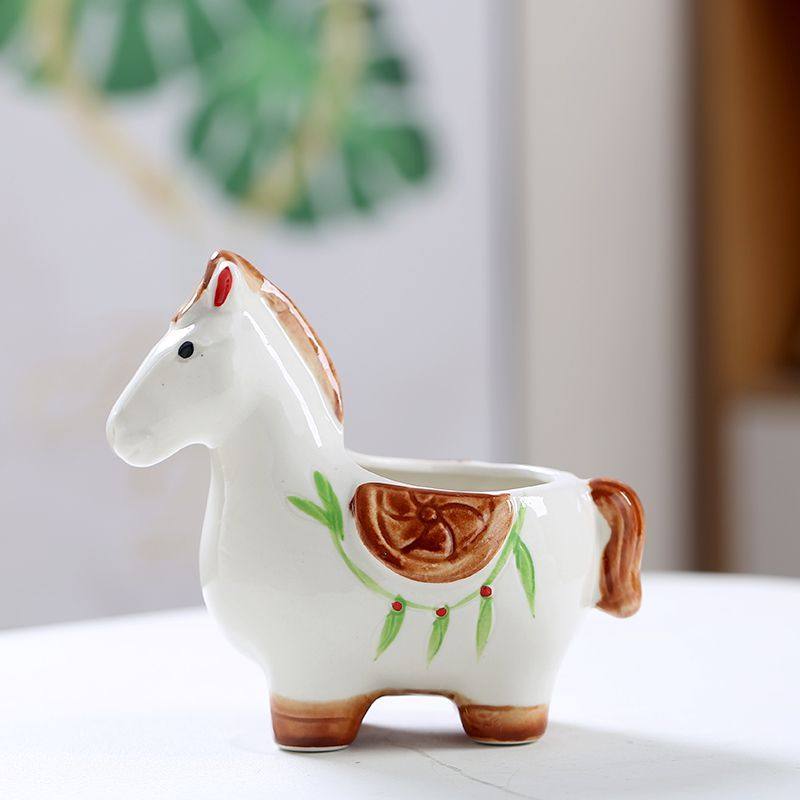 多肉花盆陶瓷可爱萌宠小白动物创意个性简约透气有孔桌面家用装饰,鲜花速递/花卉仿真/绿植园艺,花盆,淘宝优惠券,粉丝福利购,淘宝优惠卷