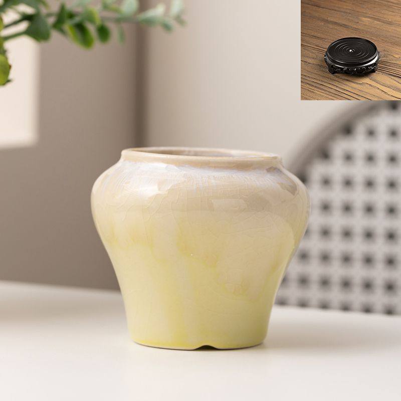 多肉花盆陶瓷流釉耐用精致桌面装饰手绘可爱创意个性造型透气窑变,鲜花速递/花卉仿真/绿植园艺,花盆,淘宝优惠券,粉丝福利购,淘宝优惠卷